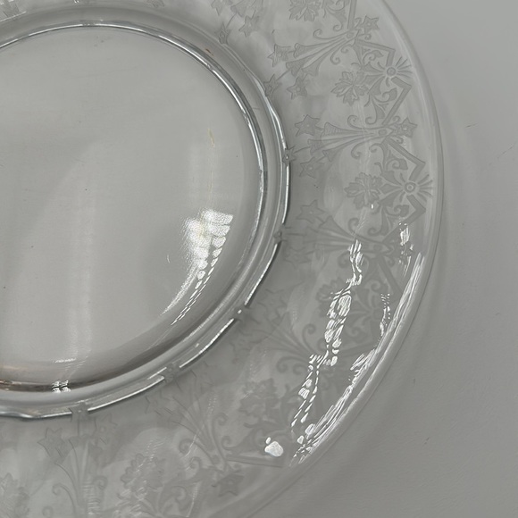 Vesta Clear Luncheon Plate by Glastonbury Lotus- set of 3 - Picture 13 of 16
